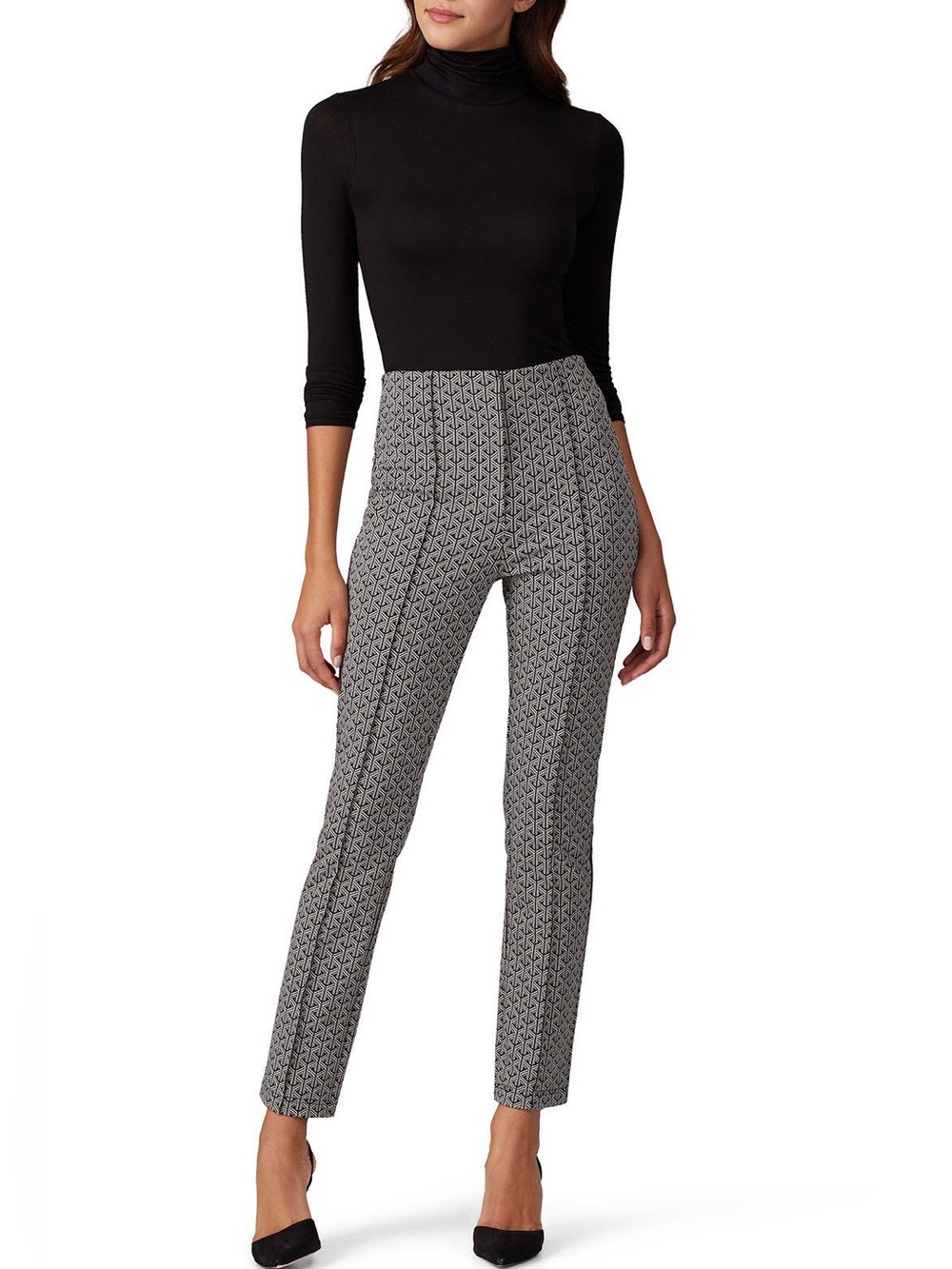 Diane Von Furstenberg Slim Ankle Patterned Pants - Dakota size 2